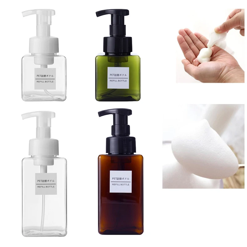 

1Pcs 250ml Foaming Bottle Mousses Bubble Bottle Shampoo Lotion Refillable Bottles Foam Pump Soap Dispenser Clear Bottling