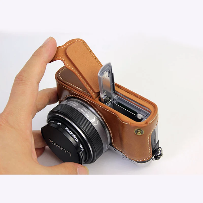 Чехол из ПУ кожи для камеры Panasonic Lumix GF10 GF9 GF8 GF7 GX800 GX850 GX900 GX950|Сумки