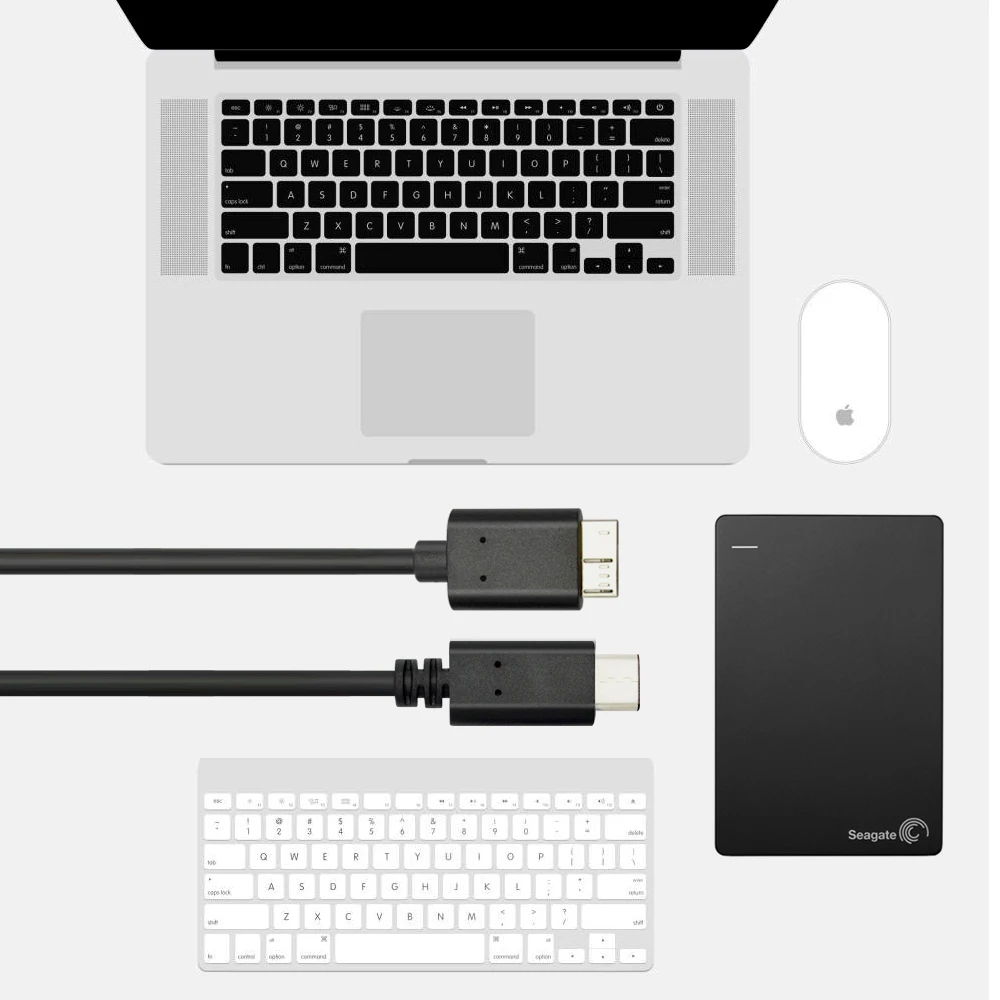 Кабель USB C к Micro 3,0, кабель type C к Micro B, кабель для быстрой зарядки USB Micro 3,0 к type C, Суперскоростной кабель для передачи данных на HDD