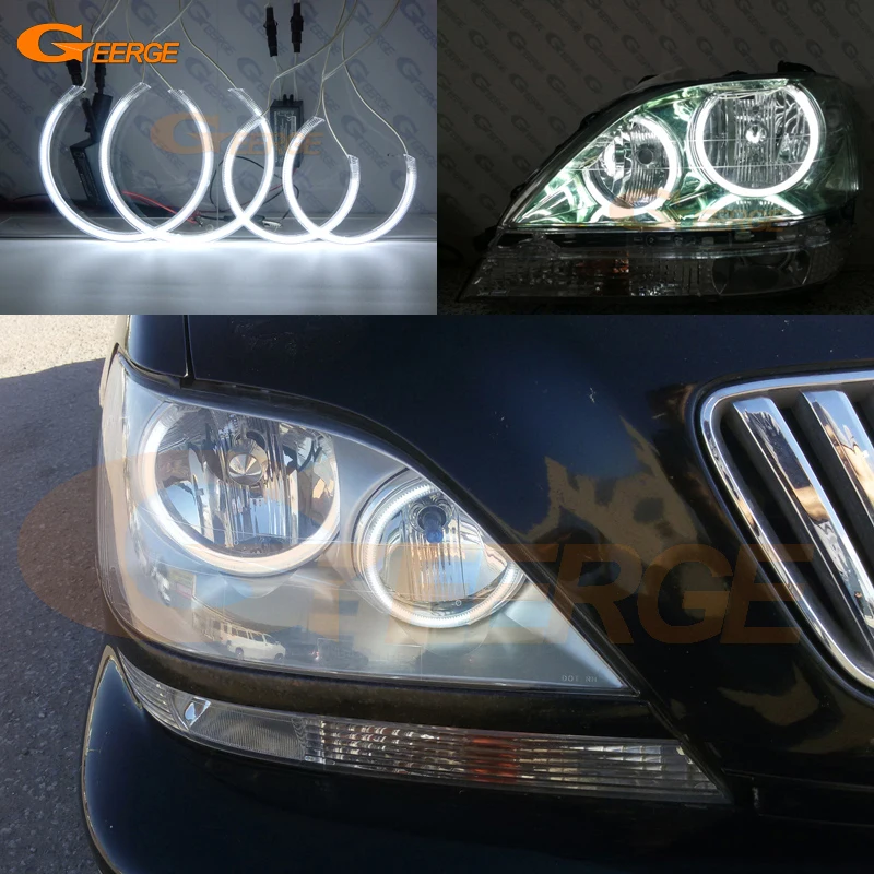 For Toyota Harrier 1997 1998 1999 2000 2001 2002 2003 Excellent Ultra bright illumination CCFL Angel Eyes kit halo rings дефлекторы окон vinguru lexus rx i 1997 2003 toyota harrier i 1997 2003 кроссовер