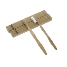 2 шт./компл. Сертификация FDA Amazon продано путешествия экологически чистые бамбуковые зубные щетки