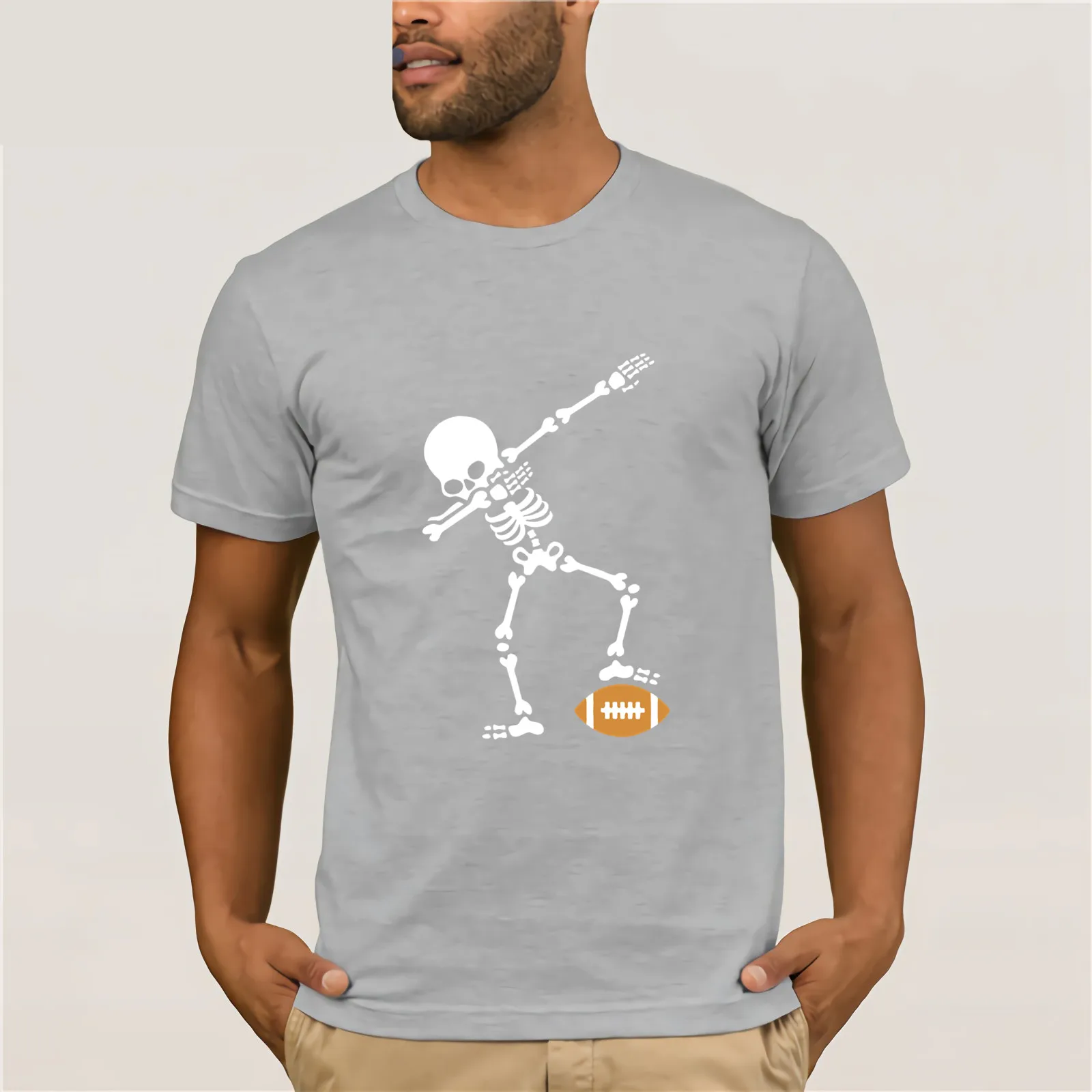 Dab اللمس الهيكل العظمي T قميص الرجبي كرة القدم الأمريكية Crewneck الجدة الملابس تيشيرت مناسب للبالغين 100% القطن قصيرة الأكمام البني تيز Dab اللمس الهيكل العظمي T قميص الرجبي كرة القدم الأمريكية Crewneck الجدة الملابس تيشيرت مناسب للبالغين 100% القطن قصيرة الأكمام البني تيز