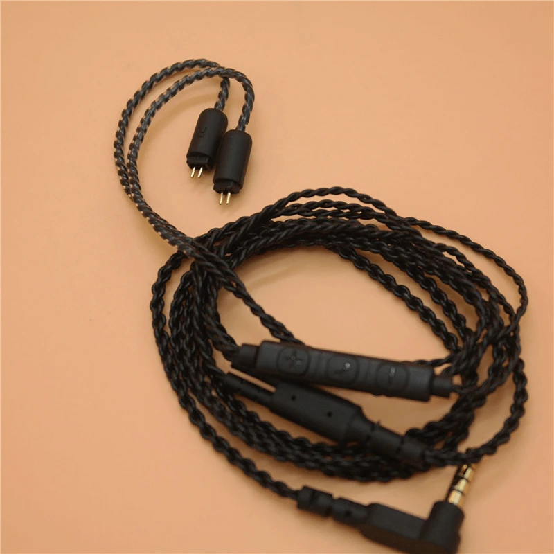 Модернизированный кабель наушников 0,75 мм Сменные аудио кабели для ZS3 ZS4 ZS5 ZS6 ZST ED12 ES3 ZS10 3,5 мм для tf10 tf15 5pro sf3 sf5 - Цвет: 0.75mm cable