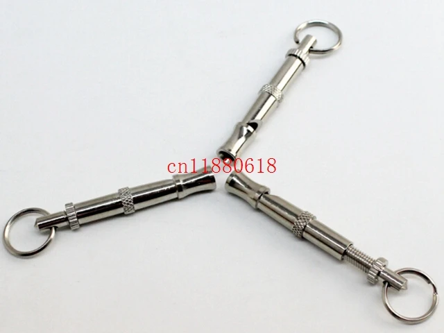 100pcs/lot ping High quality Pet Training Whistles Adjustable Ultrasonic Sound Key chain Dog Whistle