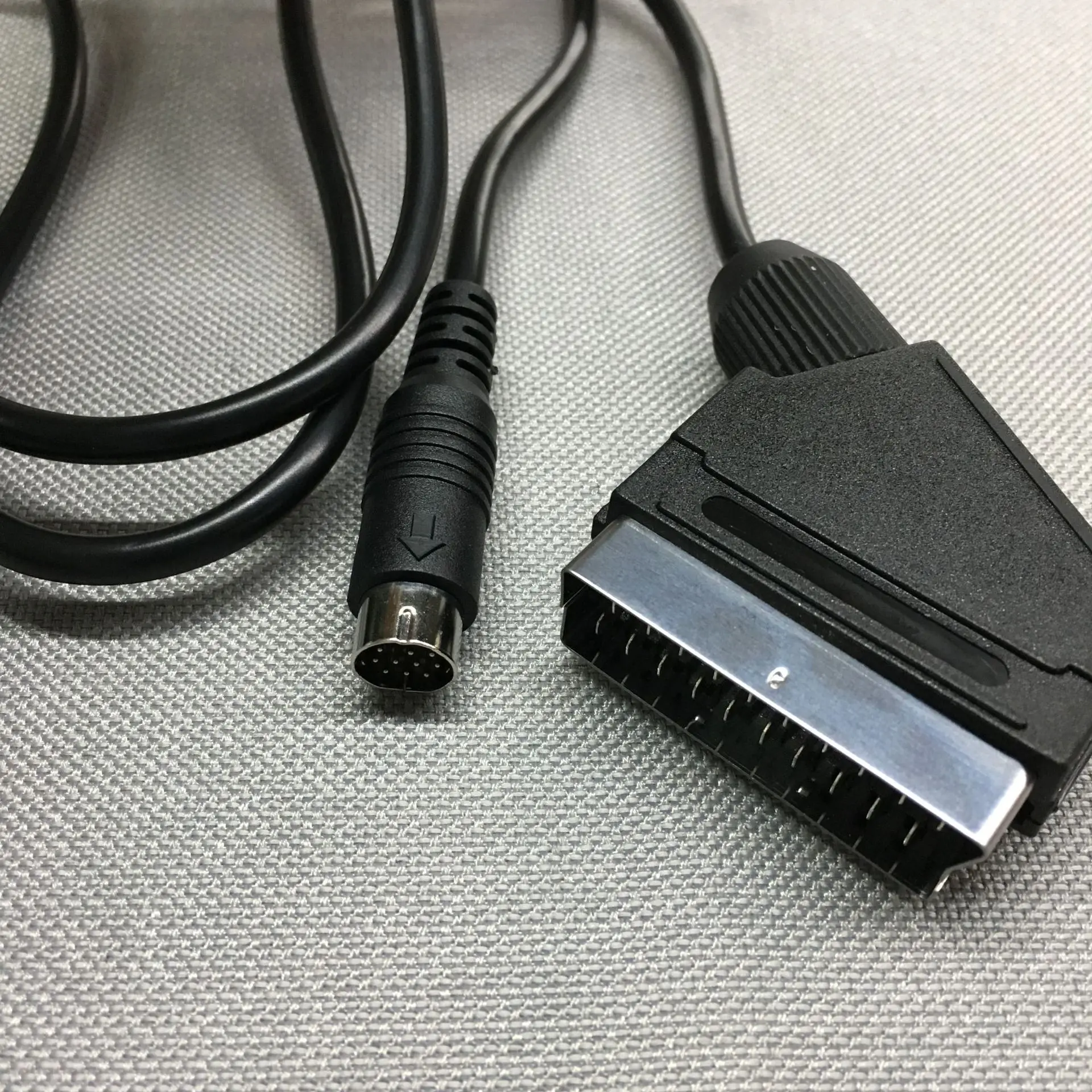 FZQWEG черный 1 8 м/6 футов Scart AV ТВ Видео кабель для Sega Saturn NTSC & PAL версия|Кабели| |