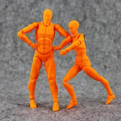 Figma женский мужского тела Кун тела Чан 04 оранжевый Цвет ПВХ фигурку игрушки Коллекционная модель куклы
