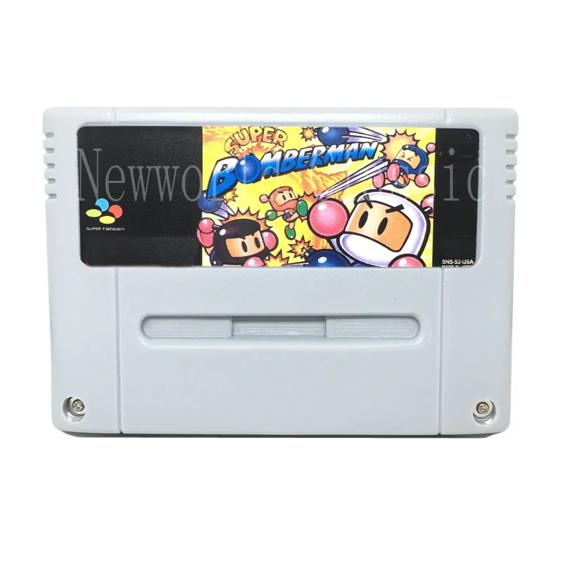 

Super Bomberman Video Game For 16 Bit Big Game Cartridge Compilation Card for EUR/PAL Version Game Console