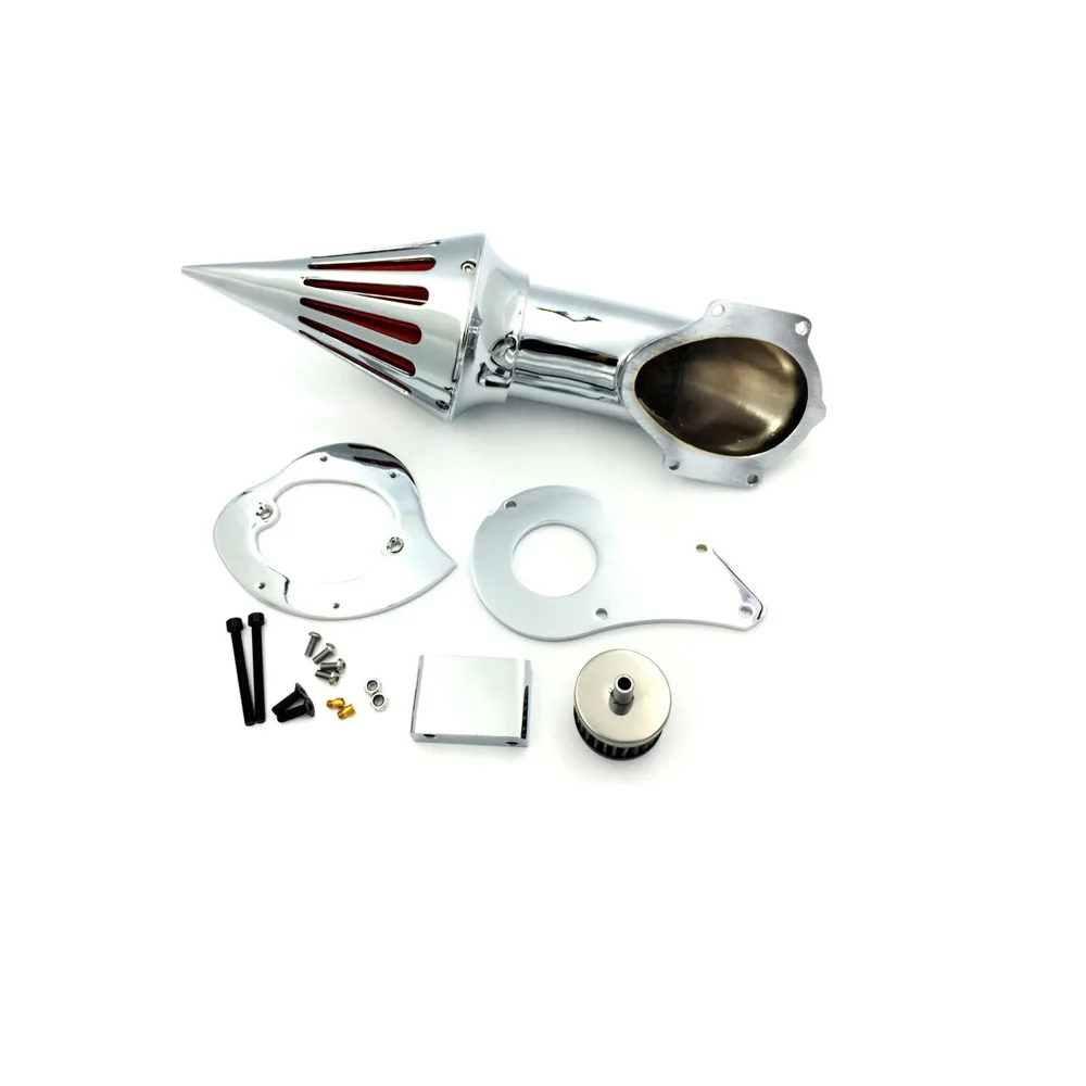 

New Spike Air Cleaner Kits Filter Chromed For 99-12 Honda Shadow 600 Vlx600 Chrome 2008 2007 2006 2005 2004