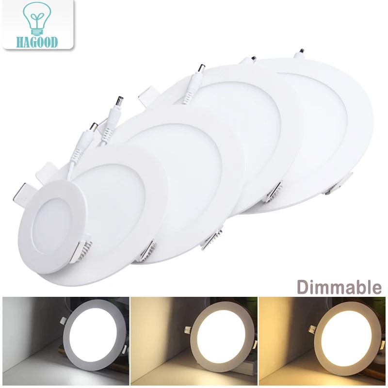 100pcs Dimmable Real Full Watt LED Panel Lamp Ceiling Light downlight with Dimmer Drive 3W/4W/6W/9W/12W/15W/18W/24W Warm/Cold 100pcs Dimmable Real Full Watt LED Panel Lamp Ceiling Light downlight with Dimmer Drive 3W/4W/6W/9W/12W/15W/18W/24W Warm/Cold
