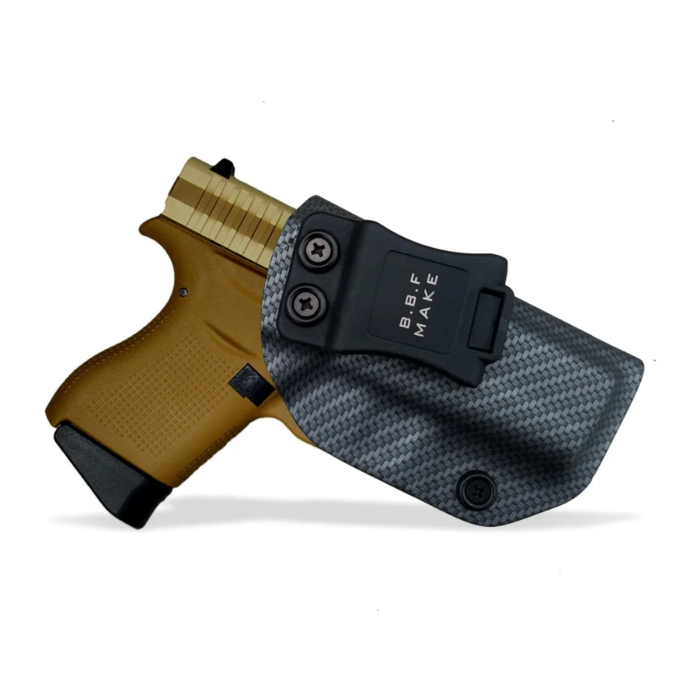 Тактическая кобура для пистолета IWB/OWB из углеродного волокна KYDEX Glock 19 17 25 26 27 28 43 22