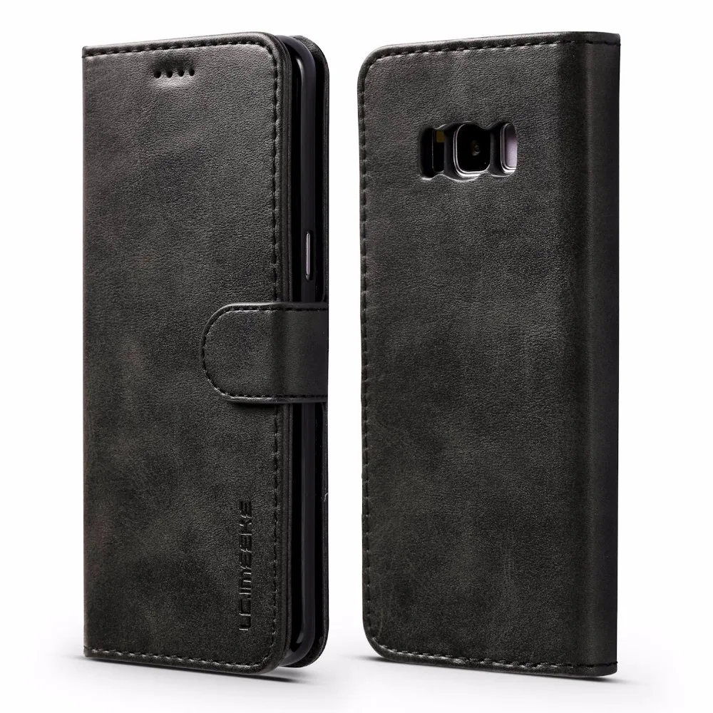 

Luxury Leather Flip Case For Samsung Galaxy S8 S8 Plus Shockproof Wallet Cover Cases For Galaxy S8 Card Holder for Samsung S8+