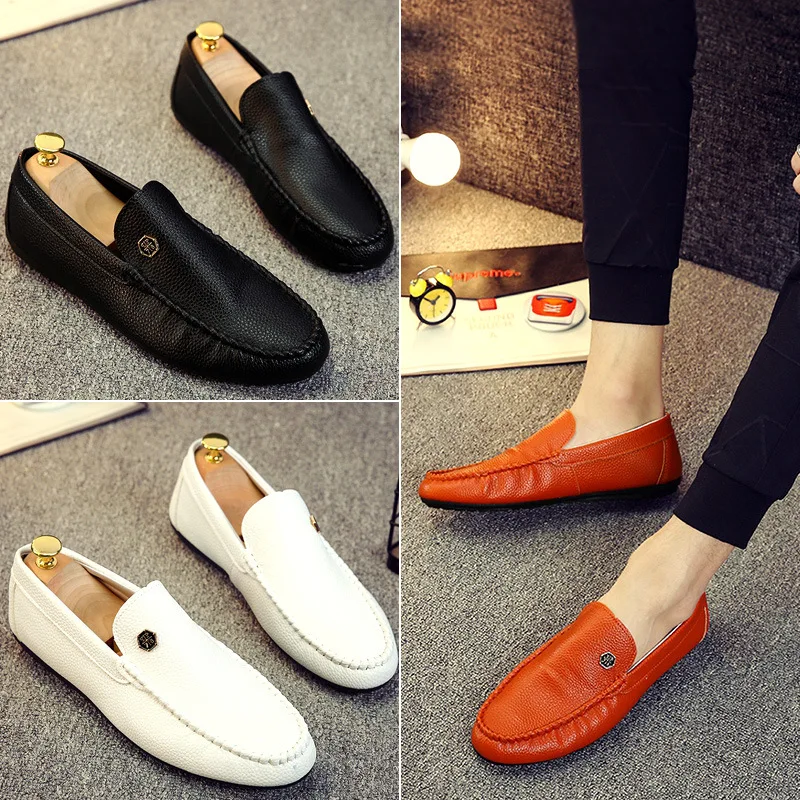 

Beanie shoes spring new men's shoes Korean version of the British lazy one pedal social tide casual men's shoes