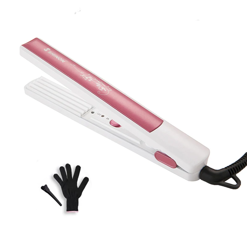 

CHJ Professional Crimper Corrugation Hair Curling Iron Curler Corrugated Iron Styling Ceramic Corn Plate Curling Wand Hair Style