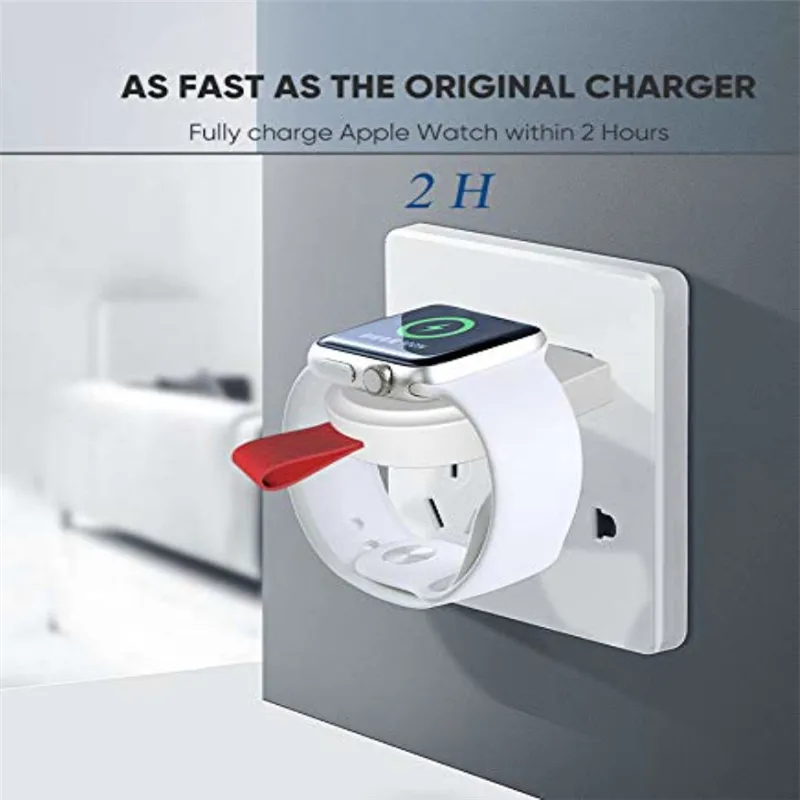 

Wireless Charger For Apple Watch Charger Magnetic USB Charger For Apple Watch 4 3 2 1 Quick Charge Carregador Portatil Mini