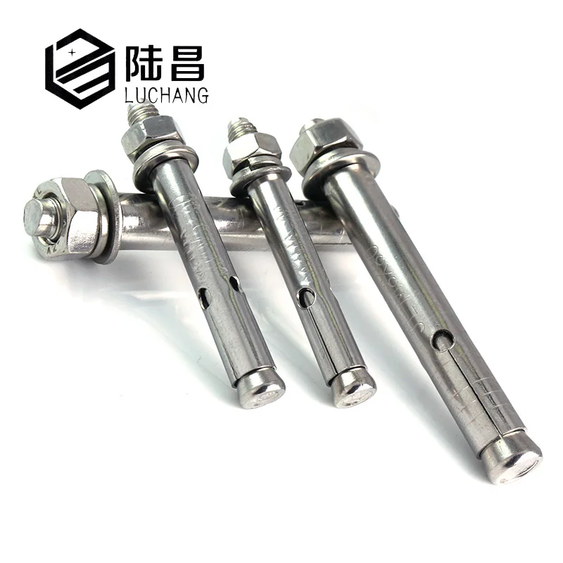 LUCHANG M6 M8 M10 304 stainless steel Expansion screw anchor through bolt M6 expansion screw