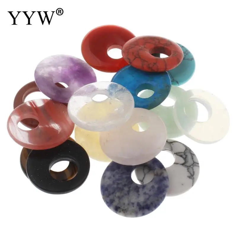 Круглые Подвески подвески из натуральных камней сделай сам 30 мм Коко подвеска