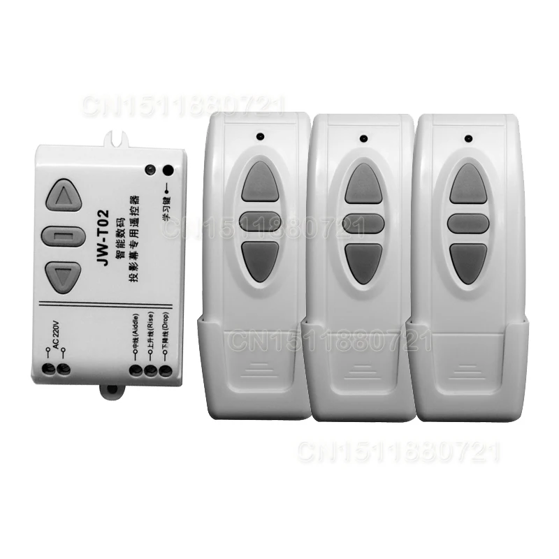 AC 220V Motor RF Wireless Remote Control Switch System,315MHZ 220V UP&DOWN 3PCS Remote control/Motor reversing controller ac 220v motor rf wireless remote control switch system 315mhz 220v up