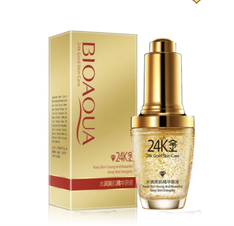 Discount BIOAQUA 24K Gold Face Cream Whitening Moisturizing 24 K Gold Day Creams & Moisturizers Essence Serum Face Skin Care / 100pcs 5