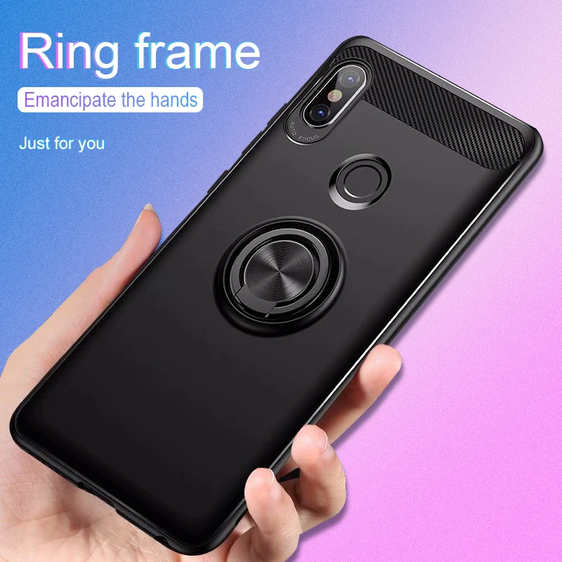 

RZP 360 Full Protective Case For Redmi Note 5 Cover Bumper On The For Xiaomi Redmi Note 5 Case Soft TPU Silicone Shell With Ring