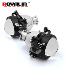 ROYALIN Bi Xenon HID Projector Headlights Lens 2.8″ D2S D2H bulbs LHD RHD for BMW 5 series e39 2001-2004 facelift Xenon Light