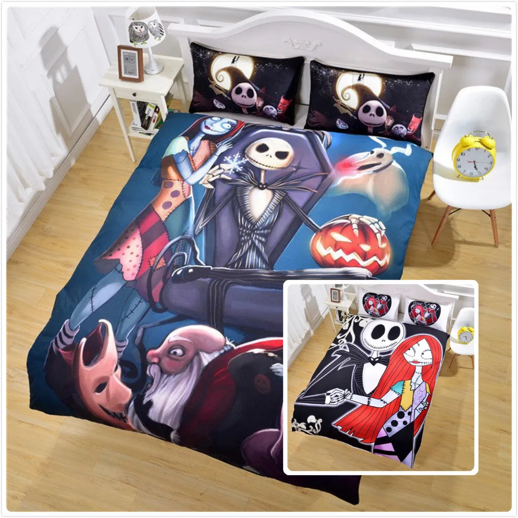 

Christmas Night Cry Digital print Bedding Set Quilt Cover Design Bed Set Bohemian a Mini Van Bedclothes 4pcs BE1217