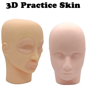 

Girl 3D Mannequin Head Semi Permanent Training Head Makeup Tattoo Accesories Practice Wig Mannequin Head Display Manikin Head