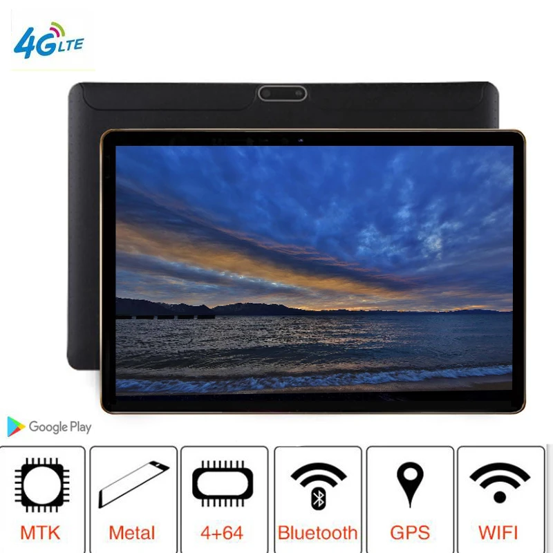 2019 T805C Newest tablet PC 3G 4G LTE FDD Android 8.1 8 Octa Core RAM 4GB ROM 64GB WiFi GPS 10.1' tablet IPS Screen 8MP + Gift