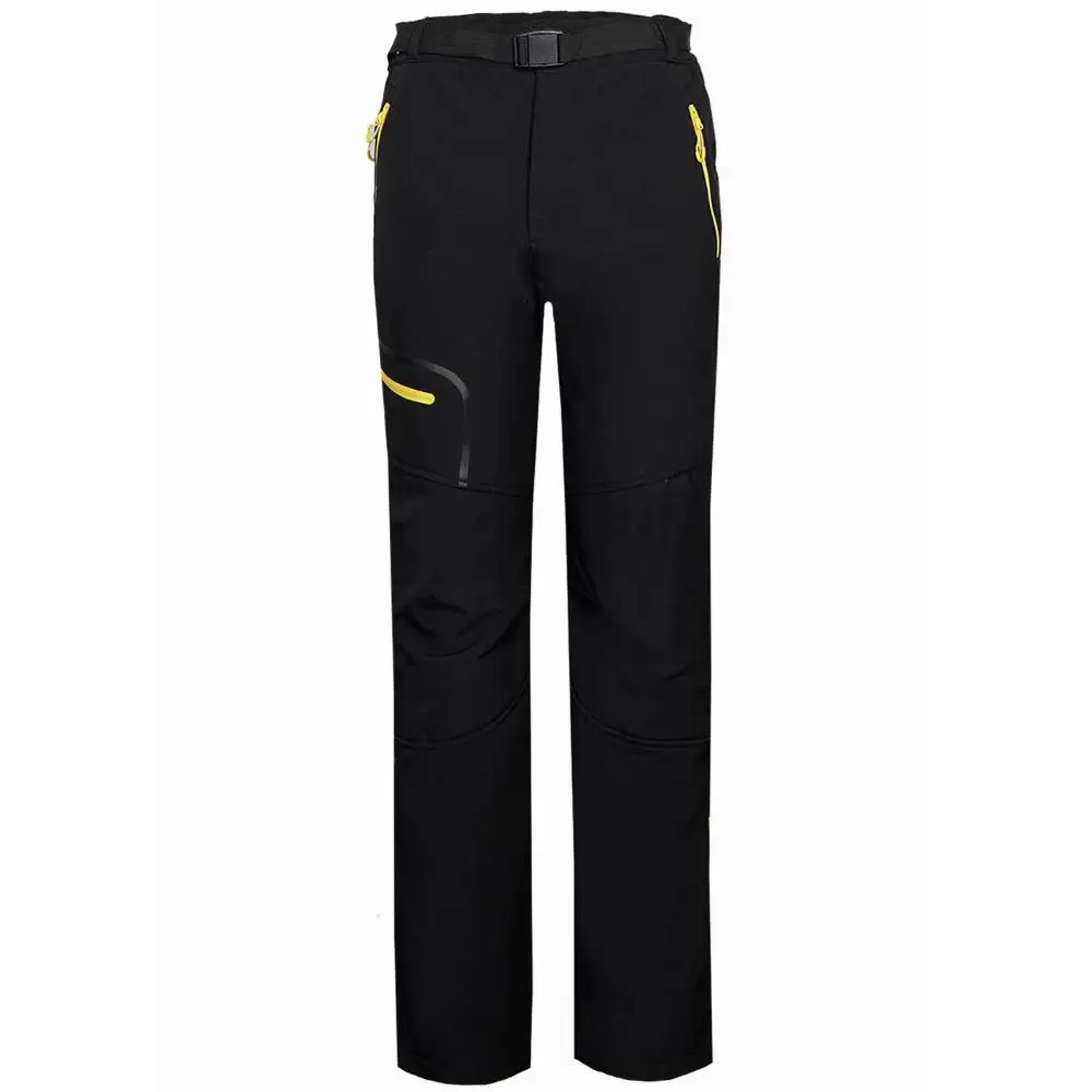 Nuevo 2016 invierno esquí Tech polar Softshell hombres pantalones impermeables masculinos deportes al aire libre a prueba de viento pantalones Trekking Sportwear