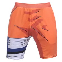 Новые летние аниме Dragon Ball Z Супер Saiyan колготки шорты мужские спандекс быстросохнущие шорты