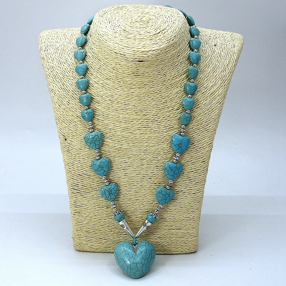 New Spring summer holiday fashion jewelry! Handmade blue natural semi