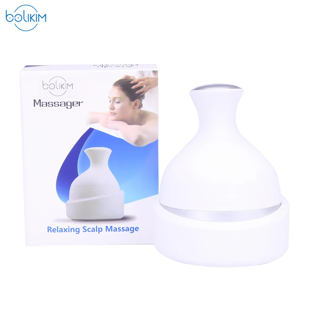 BOLIKIM Waterproofing Head Massager.Wireless Scalp Massager Prevent Hair Loss Promote Hair Growth Machine Tool