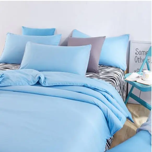 

Contracted household pure color 4 is 1.2 m m double quilt cover sheet are plain 1.5/1.8 three four-piece free shipping
