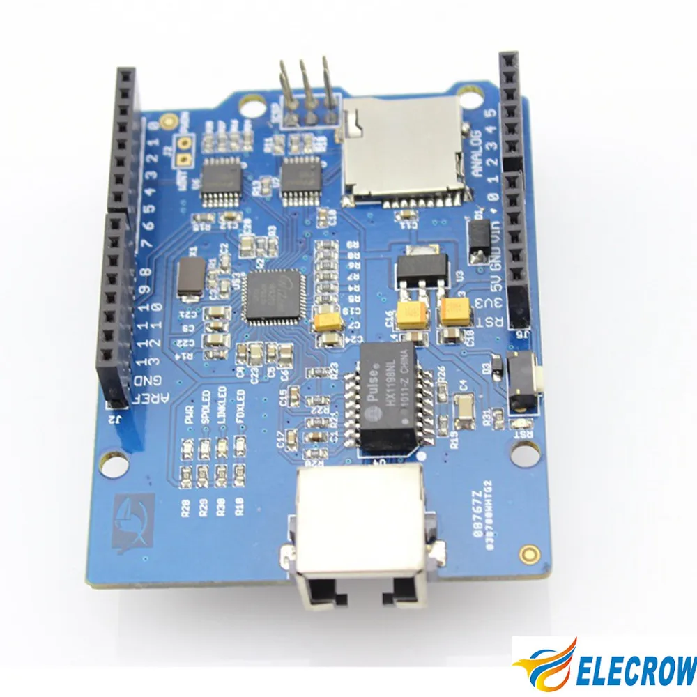 Электрический Ethernet щит W5200 для Arduino UNO R3 Mega 2560 R3 Интернет умный домашний интерьер DIY Kit