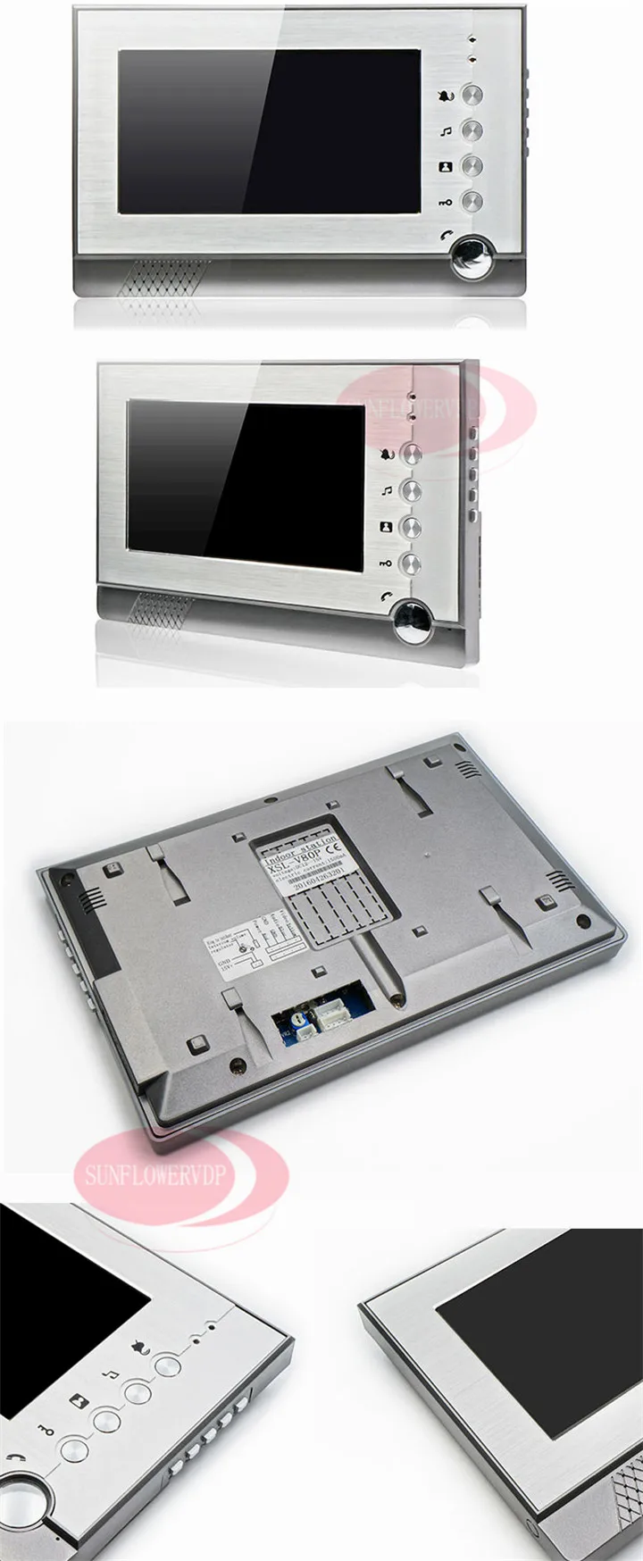 7 дюймов домашний видео домофон + SD карта видеодомофон с записью 12 мониторов система внутренней связи клавиатура система контроля доступа