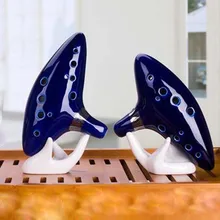 12 Hole Ocarina Instrument Ceramic Alto C Legend of Zelda Ocarina Flute Blue of Time in