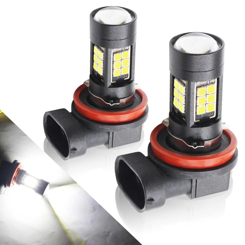 H11 светодиодная Автомобильная противотуманная фара 27 SMD 3030 Светодиодная лампа DRL