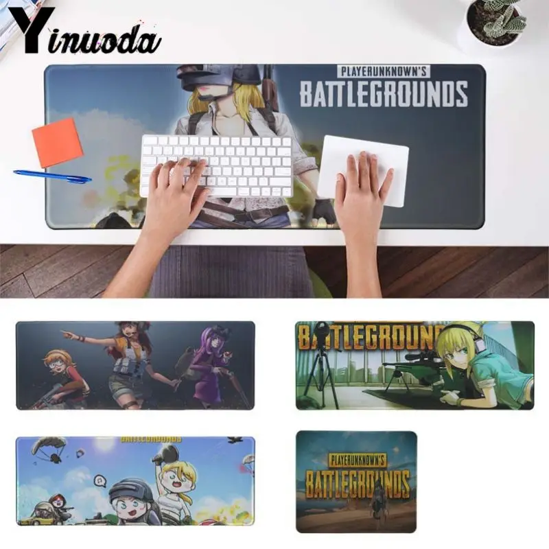

Yinuoda PlayerUnknown's Battlegrounds Pubg Anime Computer Gaming Mousemats Size for 30x90cm and 40x90cm Gaming Mousepads
