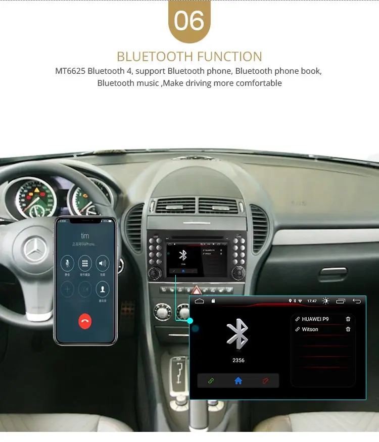 LJDA 2 Din Android 10,0 dvd-плеер автомобиля для Mercedes Benz W171 2008-2011 SLK КЛАСС R171 SLK200 SLK230 SLK280 Мультимедиа gps радио