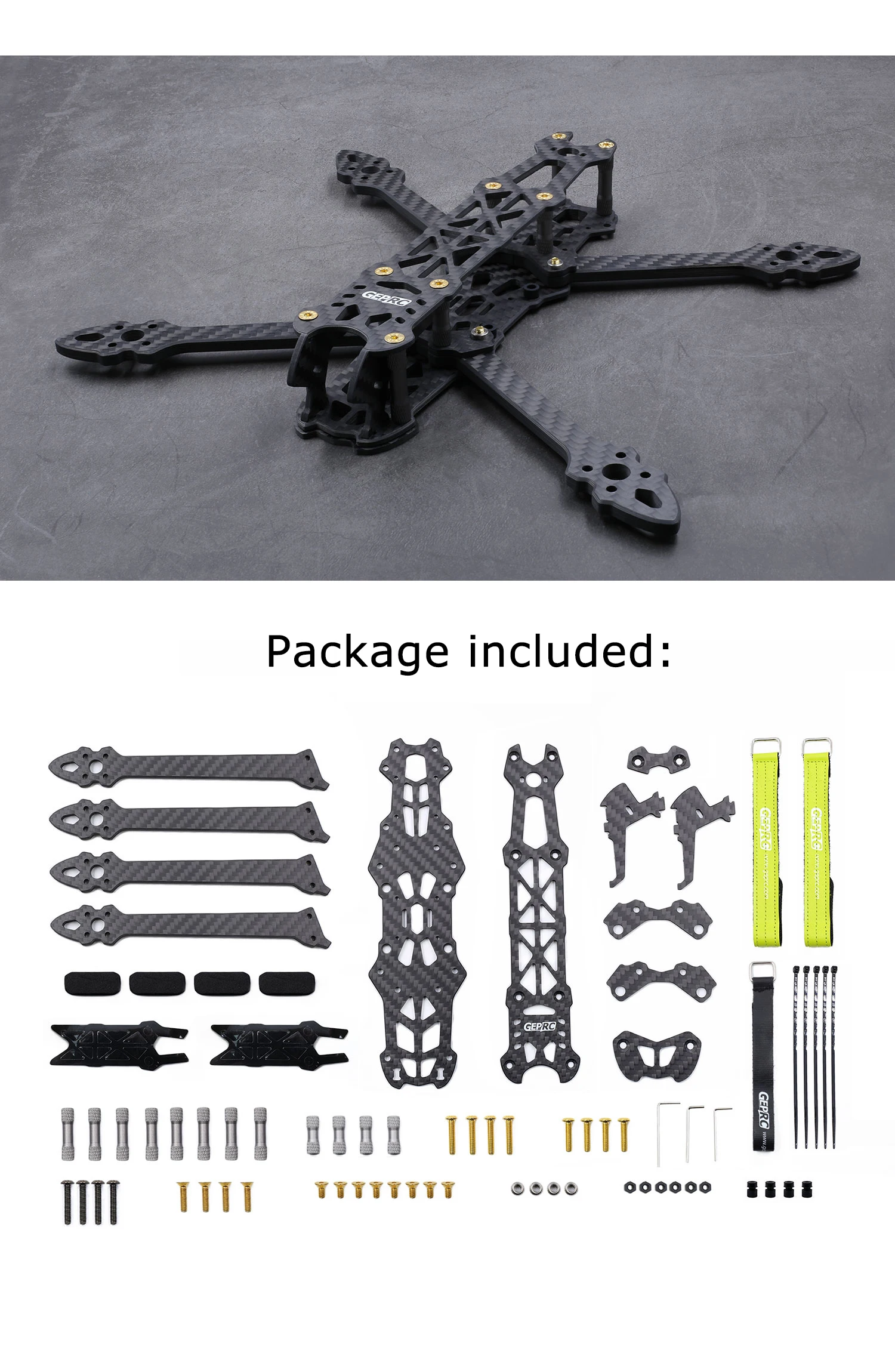 GEPRC Mark 4 FPV Racing Drone Frame Kit 5 ''/6''/7 ''Qudcopter Frame 5 мм Arm с 30,5*30,5/20*20 мм монтажными отверстиями для FC