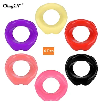 

6Pcs/pack Silicone Lip Trainer Face Lifting Tightening Anti-Wrinkle Tool Facial Slimmer Muscle Oral Exercise Lip Exerciser 46
