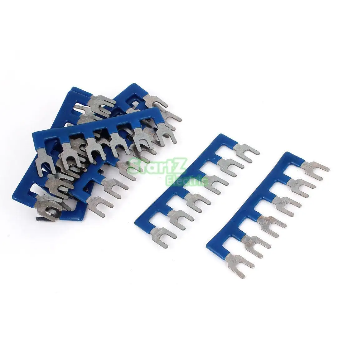 

10PCS 6bit short circuiter and Insulated Terminal Strip circuit chip wiring connecting bar tb2506 blue