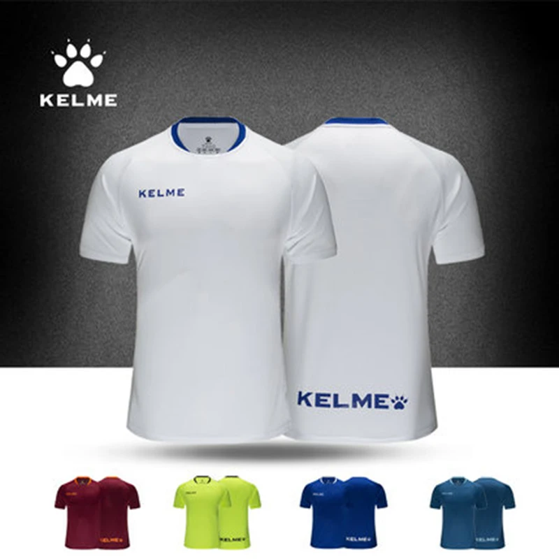 Soccer Jersey American Football Jersey KELME Men's Soccer Jersey Football Uniforms Summer Training Suits Original Team Jersey Short Sleeve Breathable Male 3891060