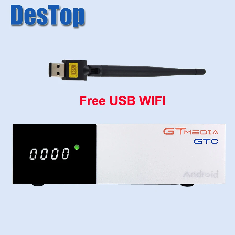 Приемник Freesat GTC для спутниковой связи внешний свет Стандартная логика S905D android 6 0