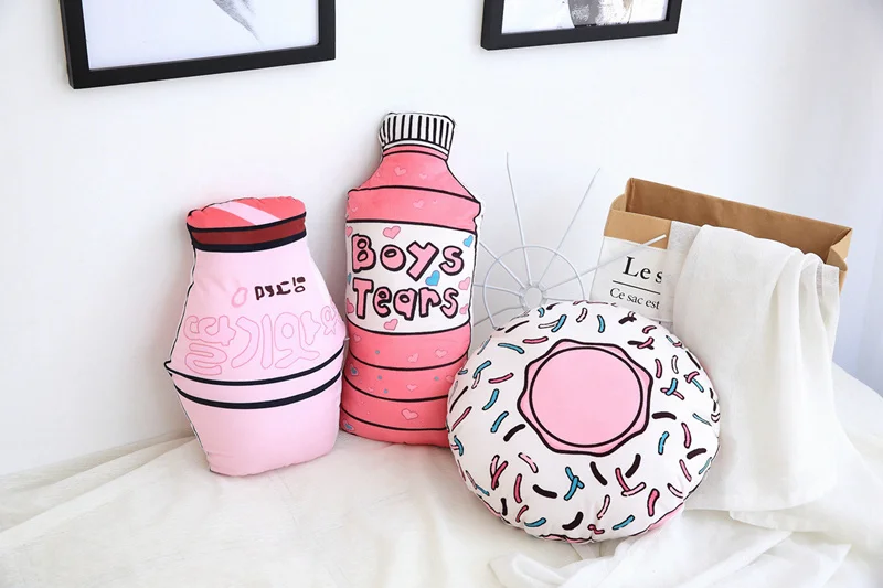 Kawaii Fun Cushion Shaped Plush Pillow