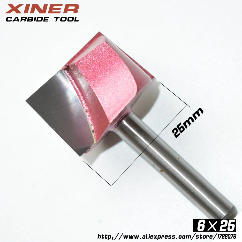 6mm*10/16/22/25/28mm Freeshipping CNC wood mochine Solid Carbide Milling Cutter Cleaning Bottom bit MDF PVC acrylic tool | Инструменты