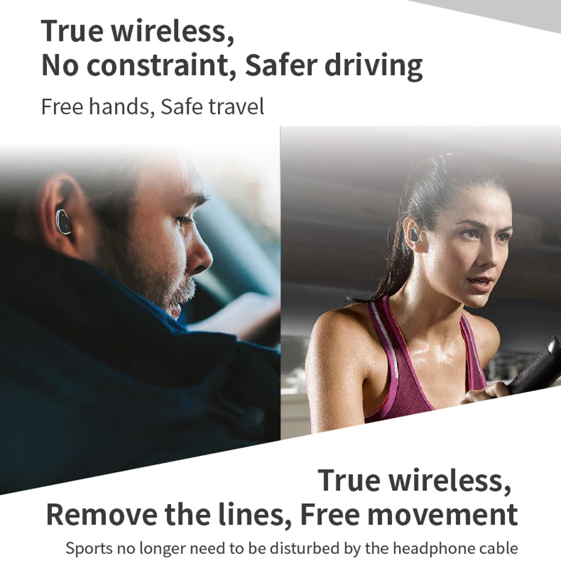 LEMFO умные двойные наушники фитнес браслет T89 пульсометр Спортивные Bluetooth
