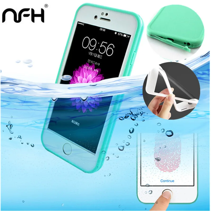 

Super Waterproof Screen Touch Soft TPU Case For iPhone 6 Case On 5 5S SE 6 Plus 7 7 Plus 360 Degree Silicone Cover For iPhone 6S