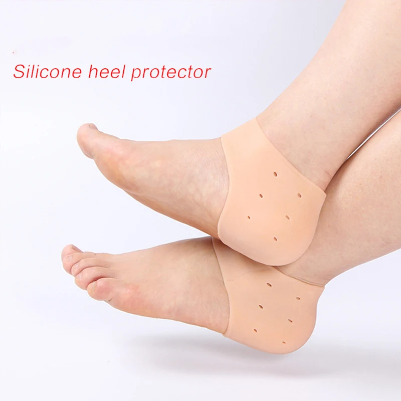 

1Pair Silicone Gel Ankle Support Brace Protector Slip Resistant Soft Foot Protectors Pads For Ballet Dance Climbing Pain Relief