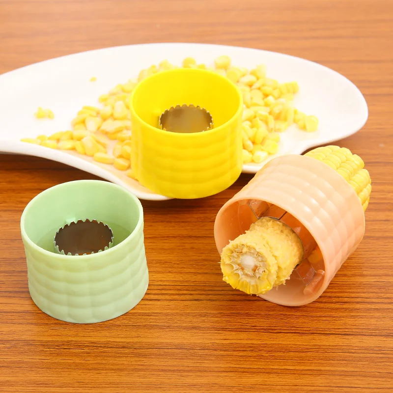 

Stainless steel corn separator Cob Remover Cutter Thresher Cooking Tools 5*7cm free shipping