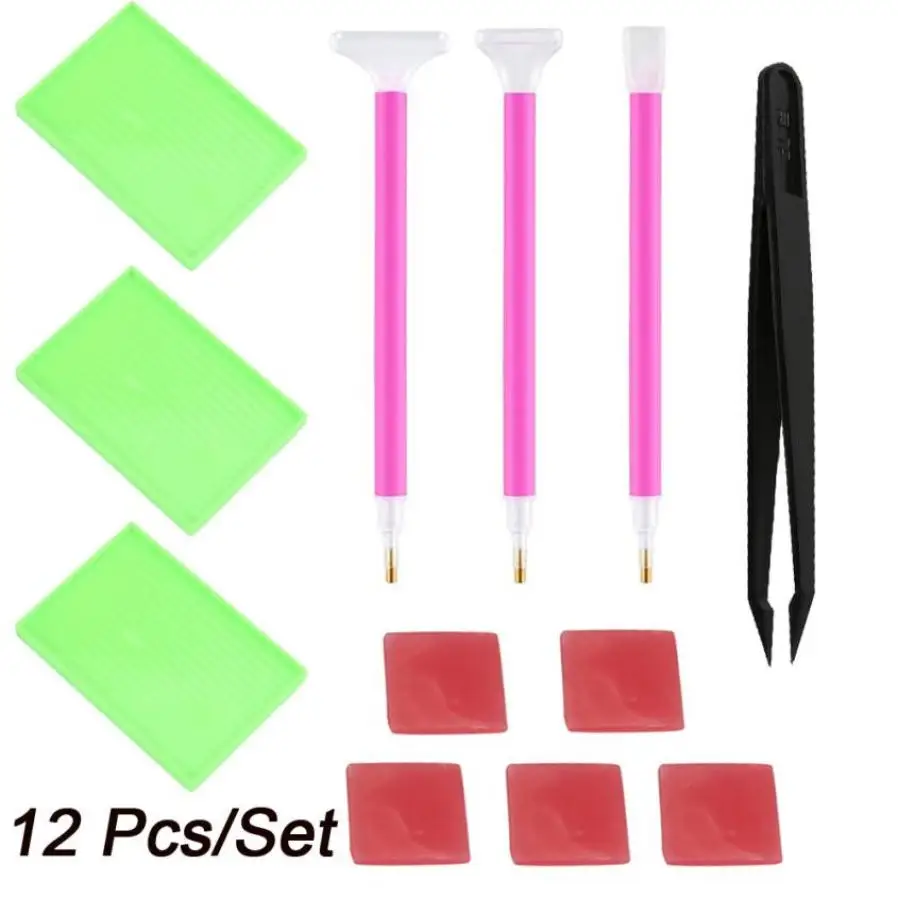 12 Pieces Diamond Painting Tools 5D DIY Diamond Painting Accessories